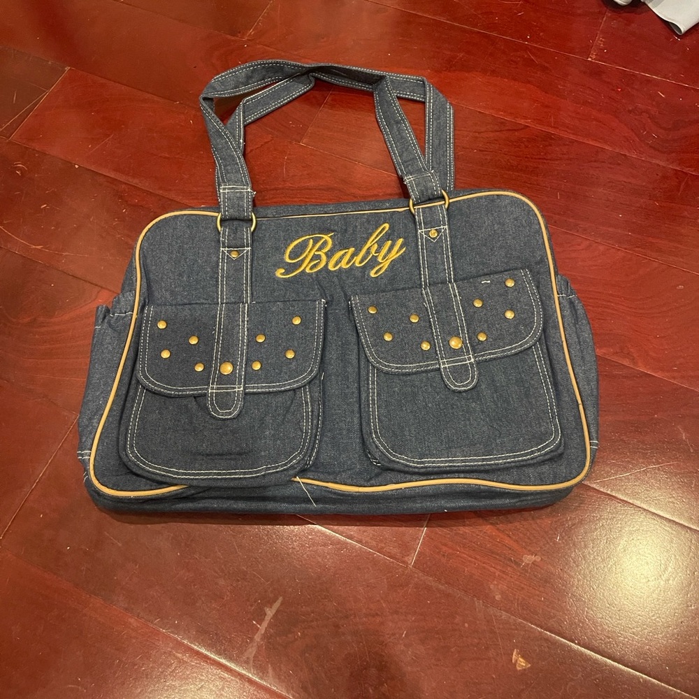 Denim Baby Diaper Bag Vintage Y2K